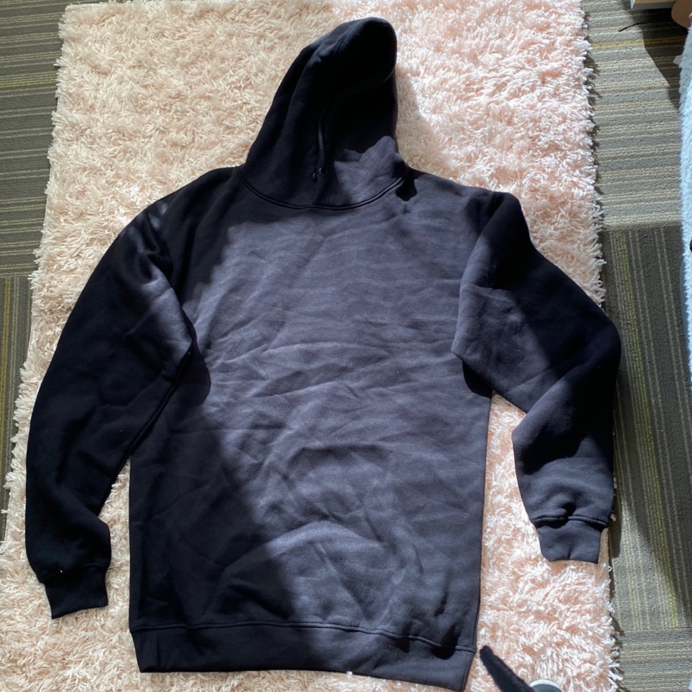 black hoodie dress